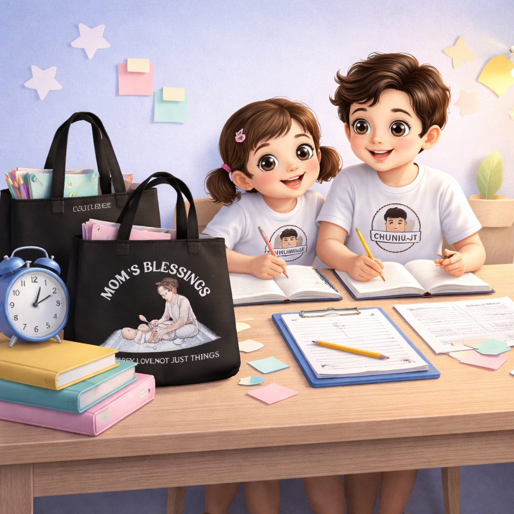 Mom’s Blessings Tote Bag | Premium 300 GSM Canvas Eco Bag | Old Memories Design