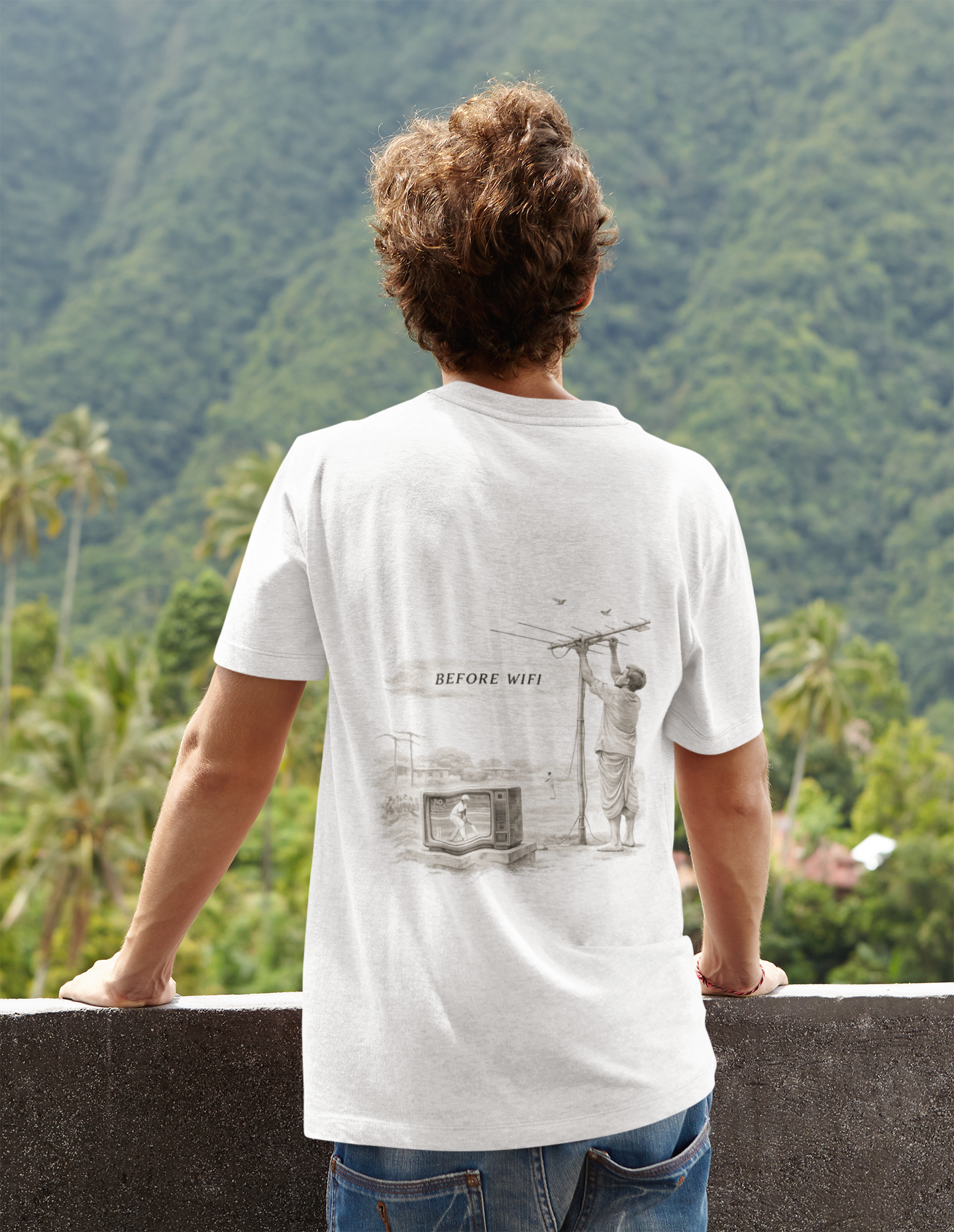 Before WiFi – A ChunnuJi Urban Nostalgia Oversized Tee