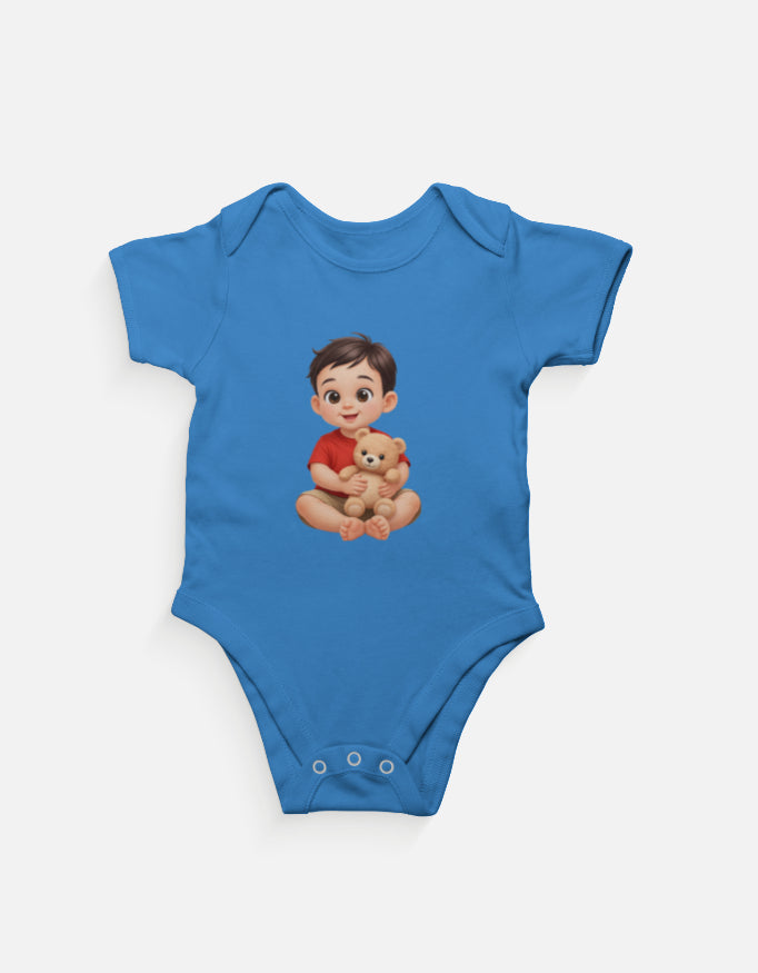 Chunnu Ji Baby Romper for 6–18 Months | Soft Cotton Infant Romper with Cute Print