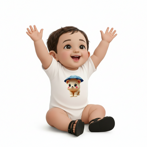 100% Cotton Baby Bodysuit (180 GSM) – Soft & Breathable Onesie