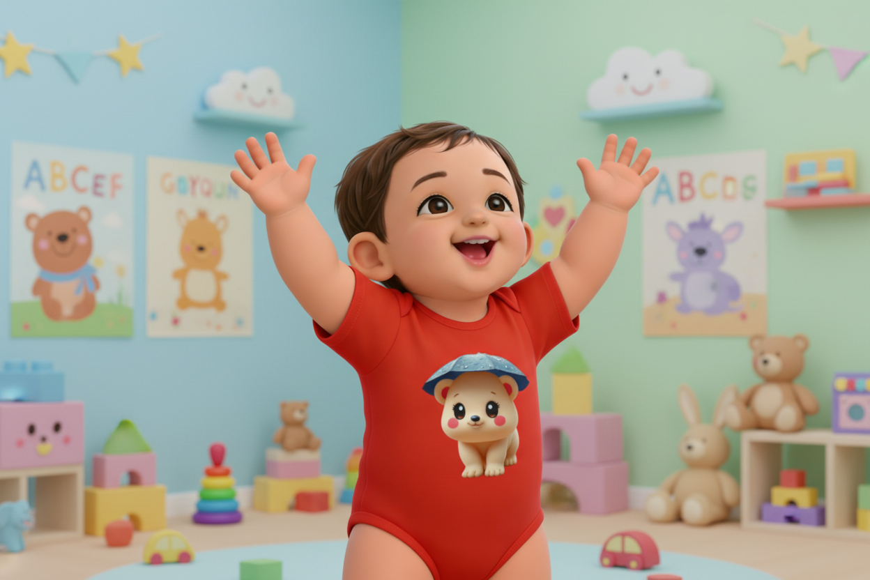 100% Cotton Baby Bodysuit (180 GSM) – Soft & Breathable Onesie